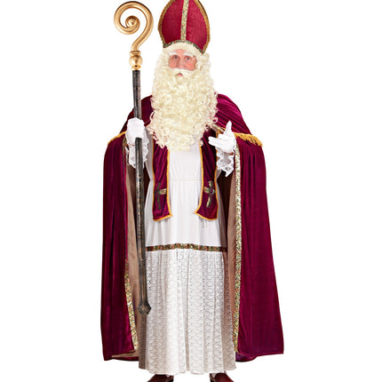 Widmann SRL Sinterklaas of Kerstman baard en pruik