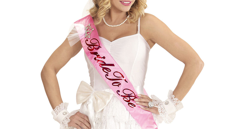 Widmann SRL Sjerp dubbellaags satijn  "Bride To Be"