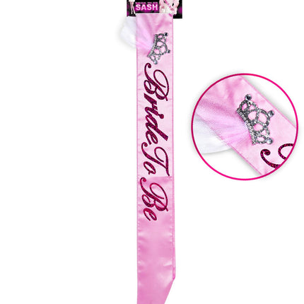 Widmann SRL Sjerp dubbellaags satijn  "Bride To Be"