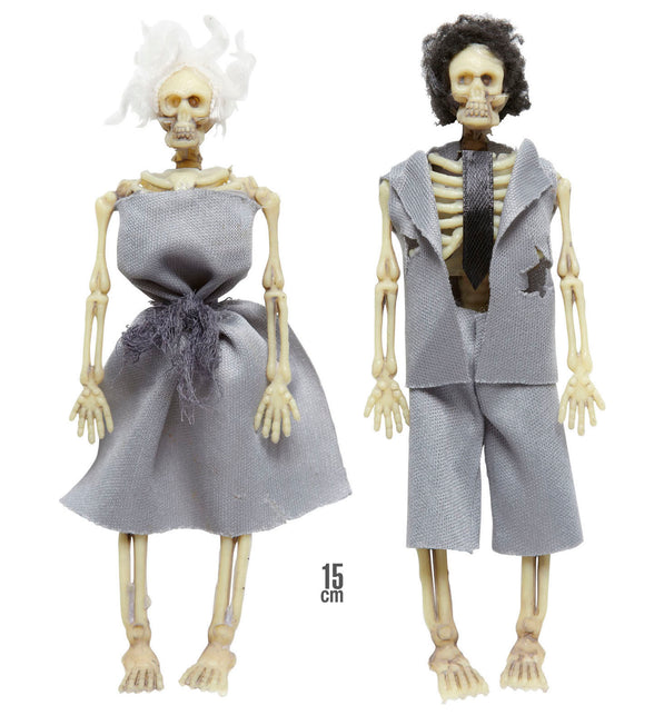 Widmann SRL Skelet bruidspaar gekleed decoratie