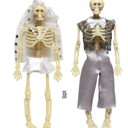 Widmann SRL Skelet bruidspaar halloween deco