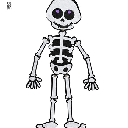 Widmann SRL Skelet hangdecoratie 53cm