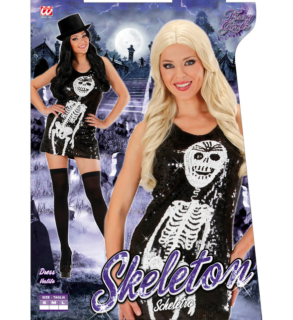 Widmann SRL Skelet jurk Britt met pailletten