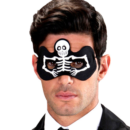 Widmann SRL Skelet oogmasker met geraamte