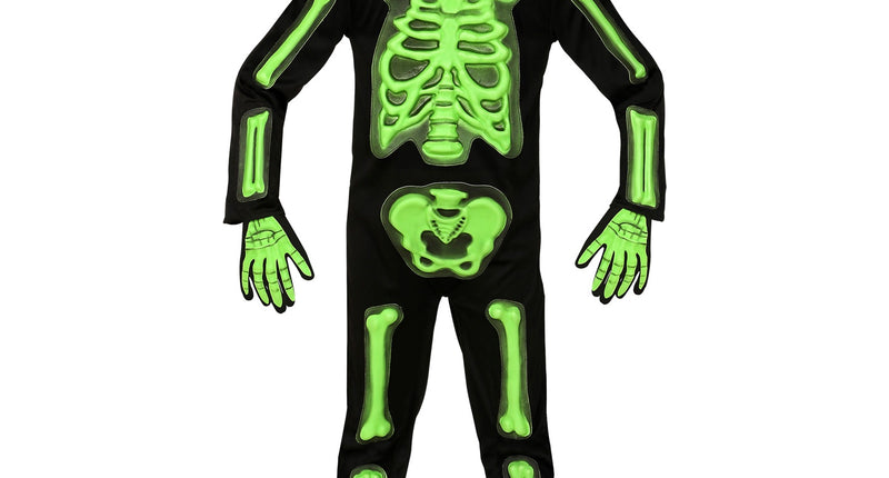 Widmann SRL Skelet pak 3D groen kinderen