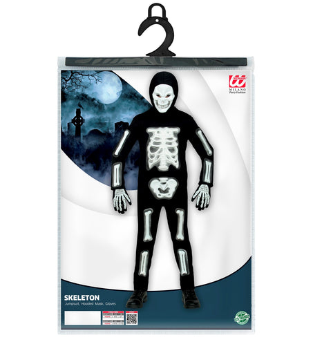 Widmann SRL Skelet pak 3D wit kinderen