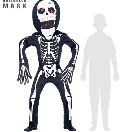 Widmann SRL Skelet pak groot hoofd kinderen