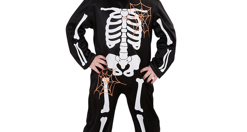 Widmann SRL Skelet pak voor kinderen met muts