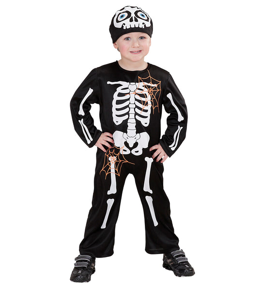 Widmann SRL Skelet pak voor kinderen met muts