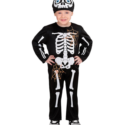 Widmann SRL Skelet pak voor kinderen met muts