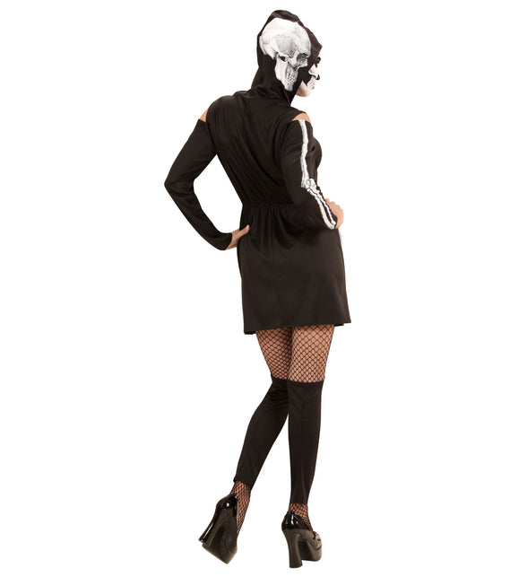 Widmann SRL Skeletjurk met schedel voor dames