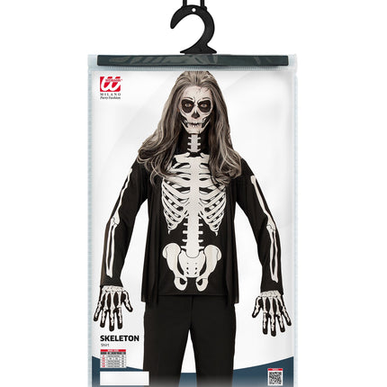Widmann SRL Skeleton shirt voor Halloween
