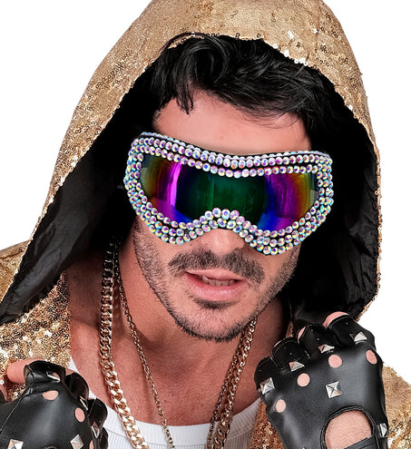 Widmann SRL Skibril met strass steentjes