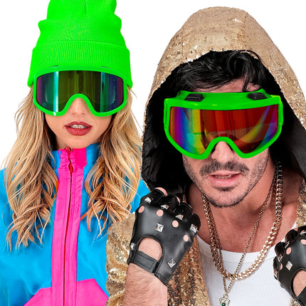 Widmann SRL Skibril neon groen