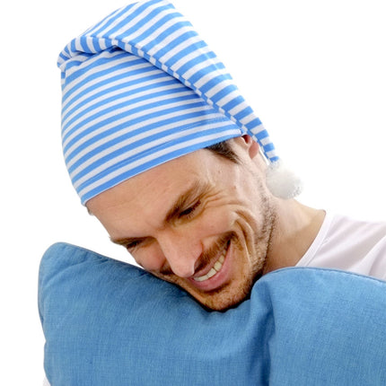 Widmann SRL slaapmuts blauw-wit