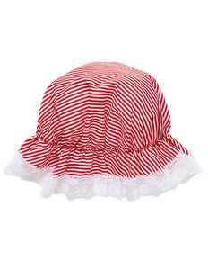 Widmann SRL Slaapmuts rood wit gestreept