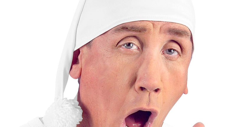 Widmann SRL Slaapmuts wit met flosje