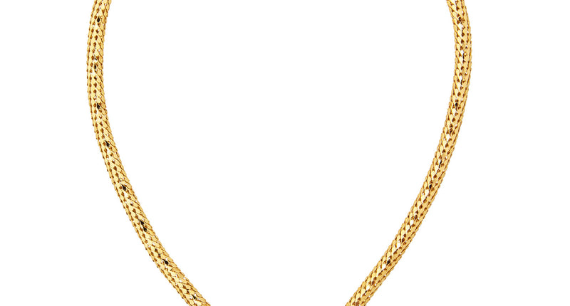 Widmann SRL Slangen halsketting met rode oogjes