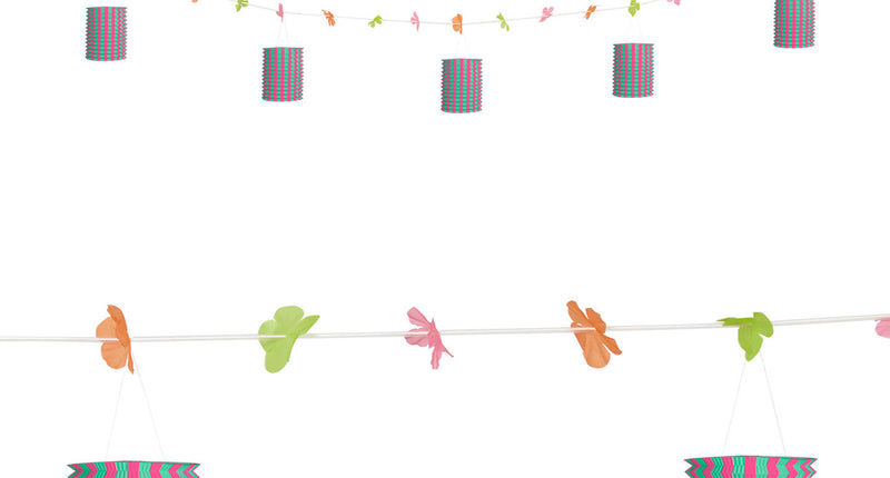 Widmann SRL Slinger hawaii met lantaarntjes