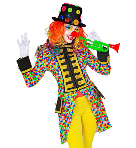 Widmann SRL Slipjas Clown carnaval meerkleurig dames