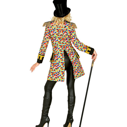 Widmann SRL Slipjas Clown carnaval meerkleurig dames