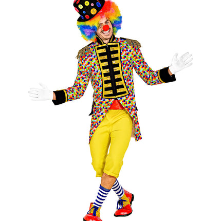 Widmann SRL Slipjas Clown carnaval meerkleurig heren