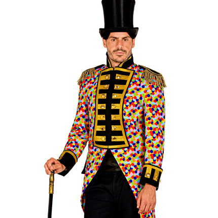 Widmann SRL Slipjas Clown carnaval meerkleurig heren