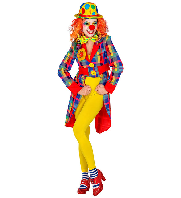 Widmann SRL Slipjas clown geruit multi dames