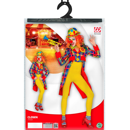 Widmann SRL Slipjas clown geruit multi dames