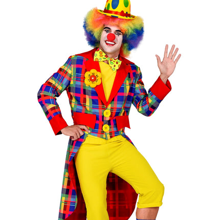 Widmann SRL Slipjas clown geruit multi heren