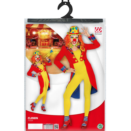 Widmann SRL Slipjas clown rood dames