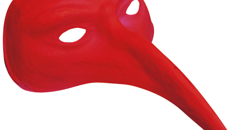 Widmann SRL Snavel masker rood Venetiaans