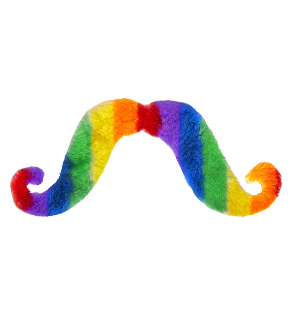 Widmann SRL Snor regenboogkleuren