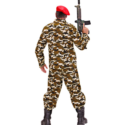 Widmann SRL Soldaat kostuum Leger pak Bart heren