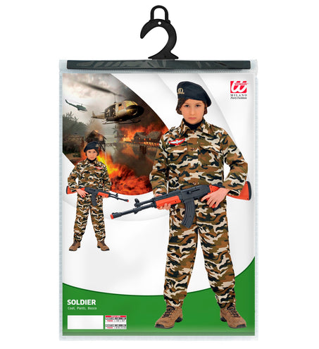 Widmann SRL Soldaat kostuum Leger pak Berry kinderen
