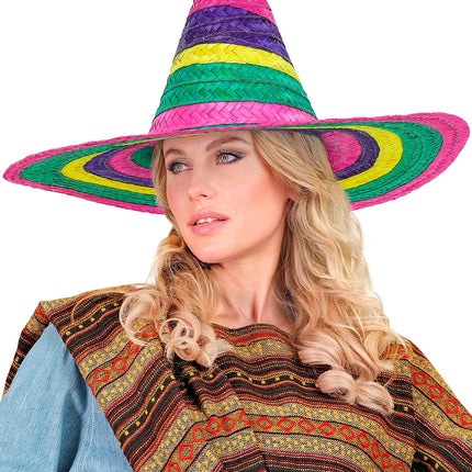 Widmann SRL Sombrero 50cm veelkleurig Annie