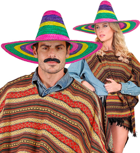 Widmann SRL Sombrero 50cm veelkleurig Annie