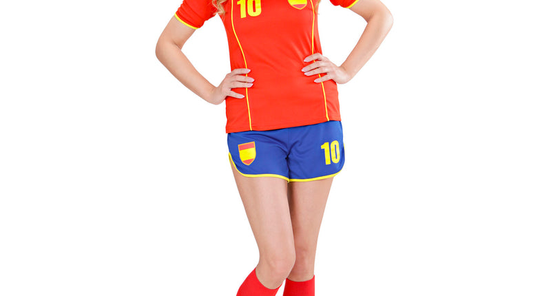 Widmann SRL Spanje voetbal kostuum dames