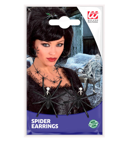 Widmann SRL Spin oorbellen zwart heks