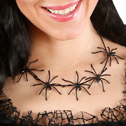 Widmann SRL Spinnen ketting heks zwart