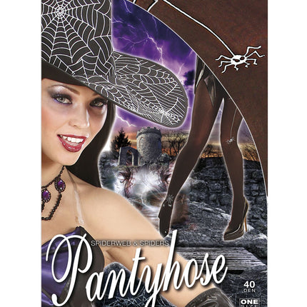 Widmann SRL Spinnen panty volwassenen zwart