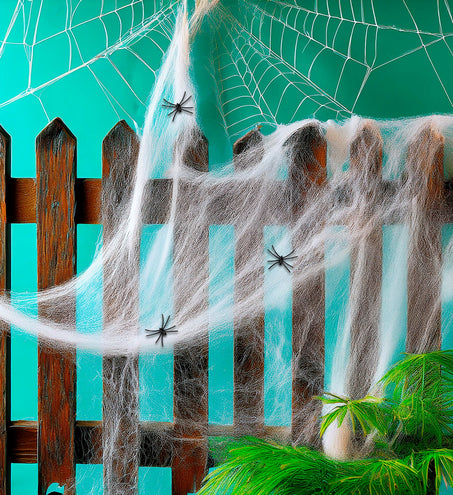 Widmann SRL Spinnenweb 50 gram met 3 spinnen