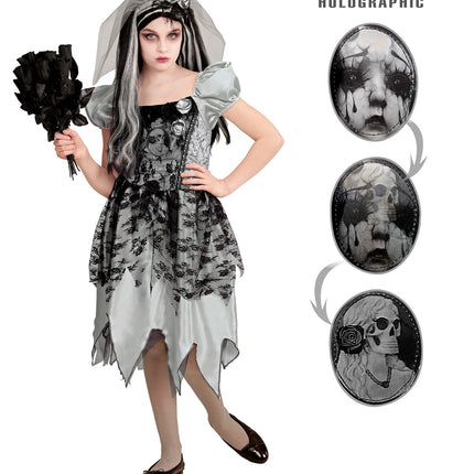 Widmann SRL Spookachtig bruidskostuum kind