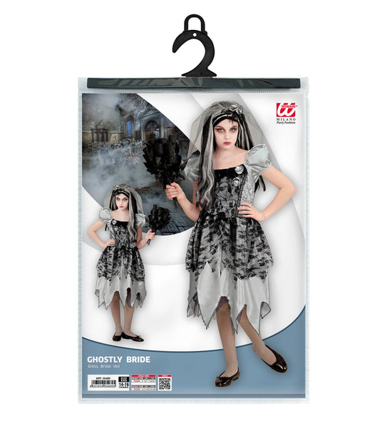 Widmann SRL Spookachtig bruidskostuum kind