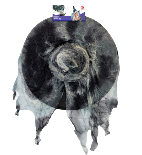 Widmann SRL Spookachtige heksenhoed met enge slierten