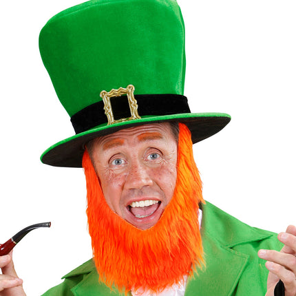 Widmann SRL St. Patricks day hoge groene hoed met baard