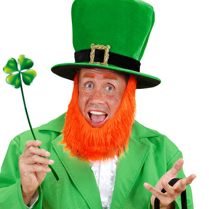 Widmann SRL St. Patricks day hoge groene hoed met baard