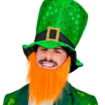 Widmann SRL St Patricks Day hoge hoed met baard