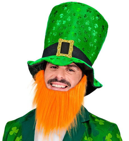 Widmann SRL St Patricks Day hoge hoed met baard