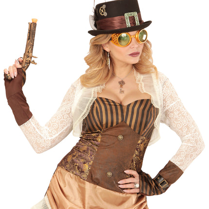 Widmann SRL Steampunk bril gouden stofbril